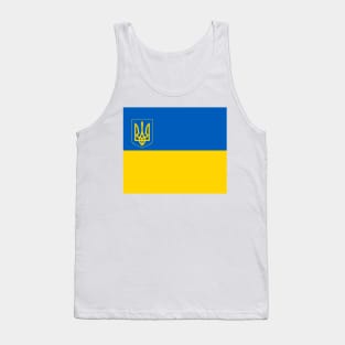 Ukraine Coat of Arms Flag Tank Top